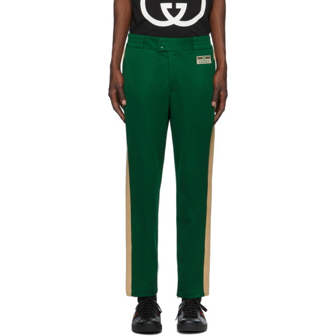 Photo: Gucci Green Technical Jogging Lounge Pants