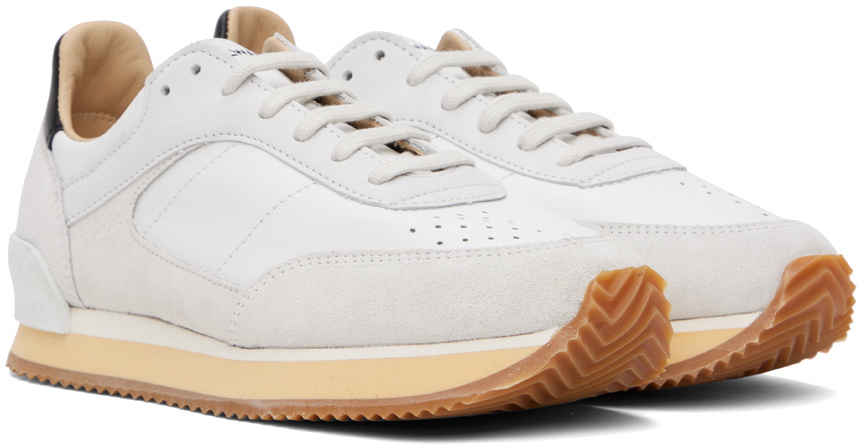 Spalwart White & Gray Dash Sneakers