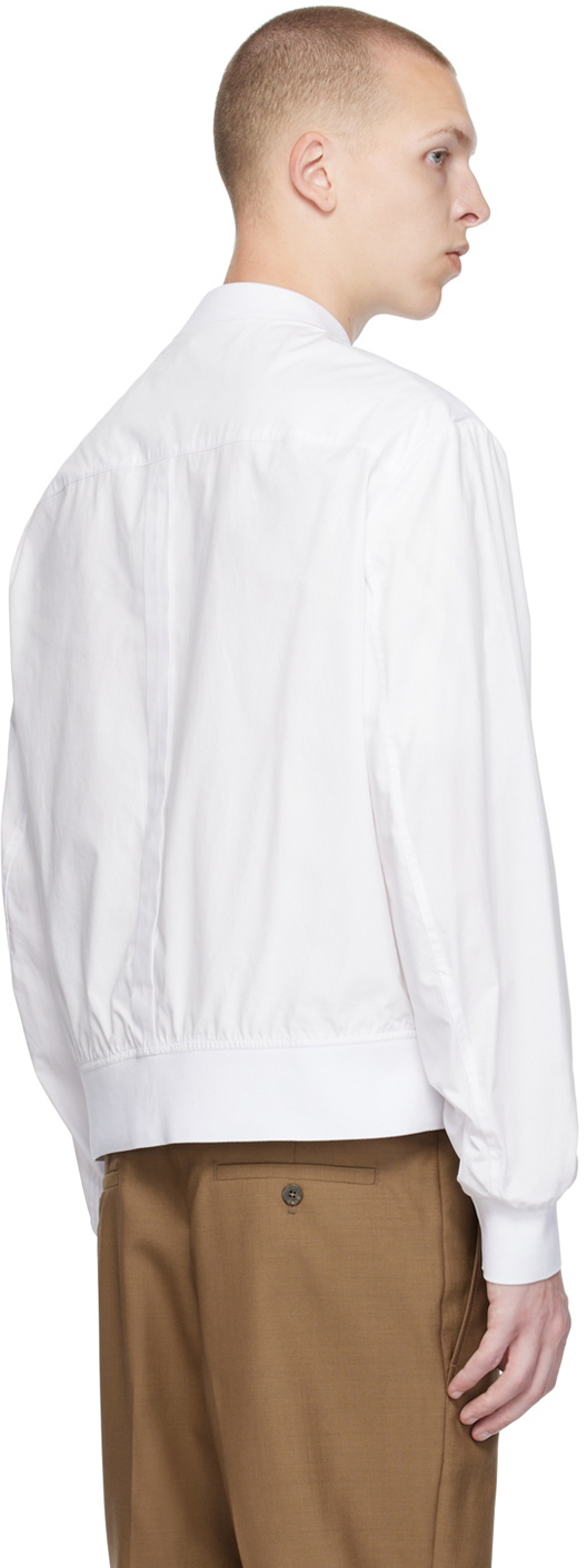 Neil Barrett White Bomber Shirt
