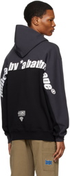 AAPE by A Bathing Ape Black & Gray Graphic Hoodie