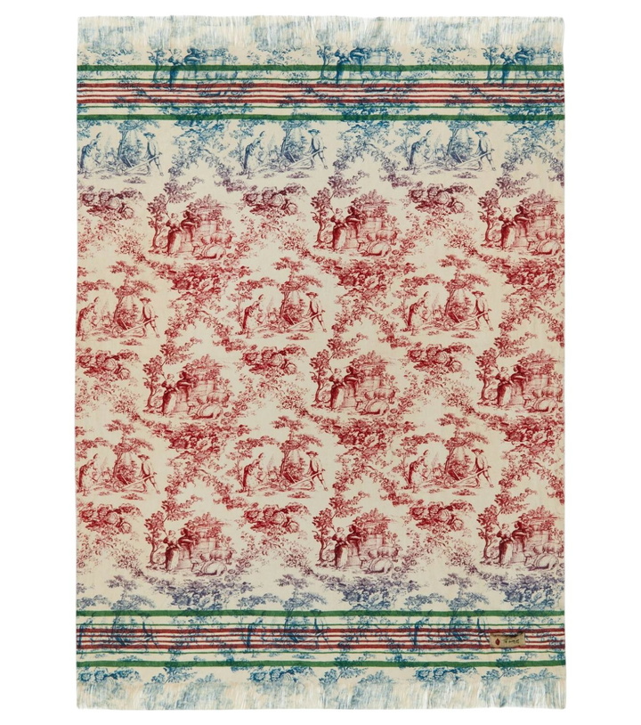 Photo: The House of Lyria Zacinto fringed linen jacquard blanket