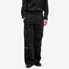 Jacquemus Men's Marrone Cargo Trousers in Black