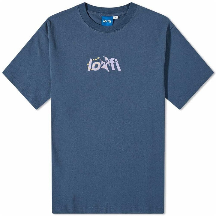 Photo: Lo-Fi Men's Wizard Logo T-Shirt in Denim