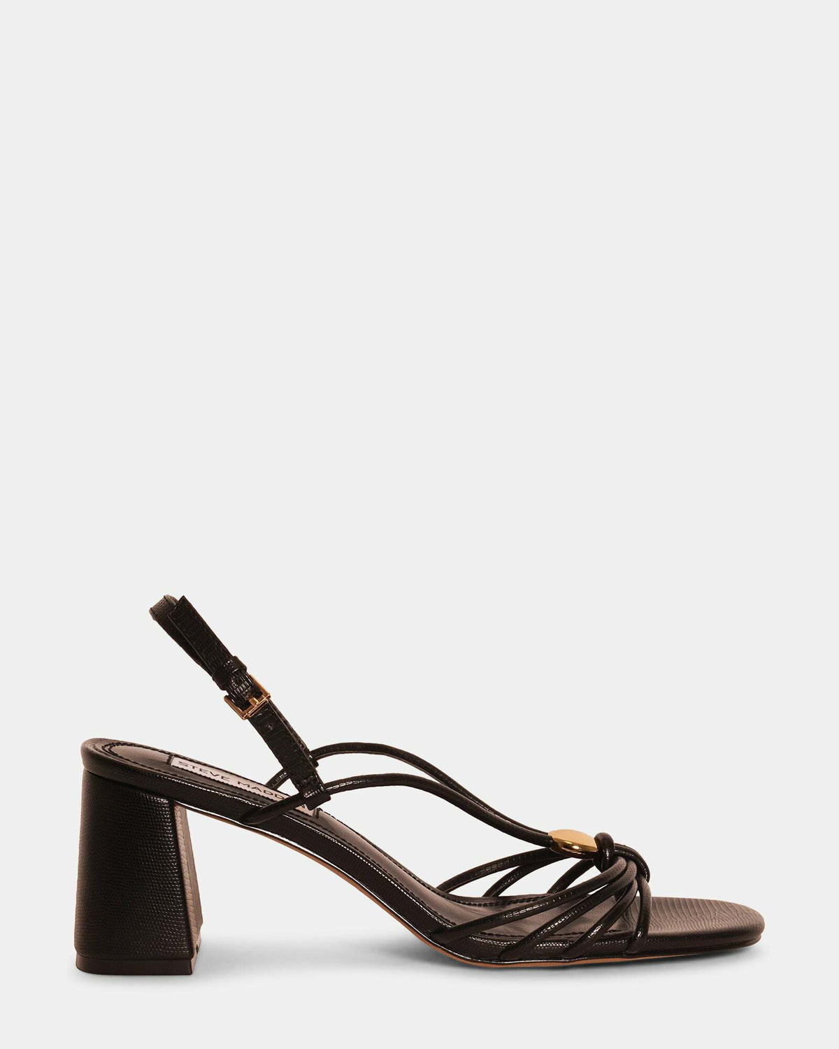 Steve Madden Powerful Heels in Black Exotic