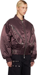 Chopova Lowena Brown Helter Bomber Jacket