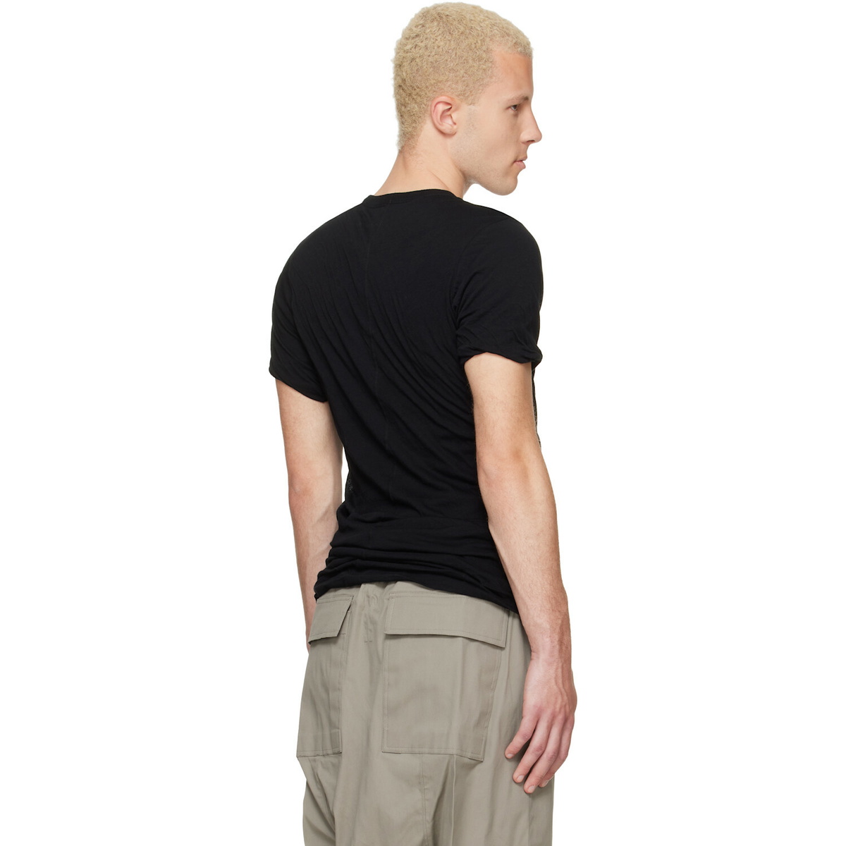 Rick Owens Black Tower Double S/S T-shirt