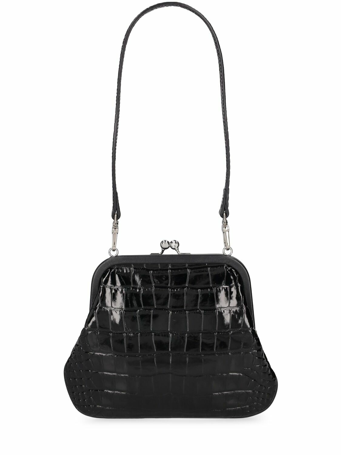 VIVIENNE WESTWOOD - Vivienne's Croc Embossed Leather Clutch