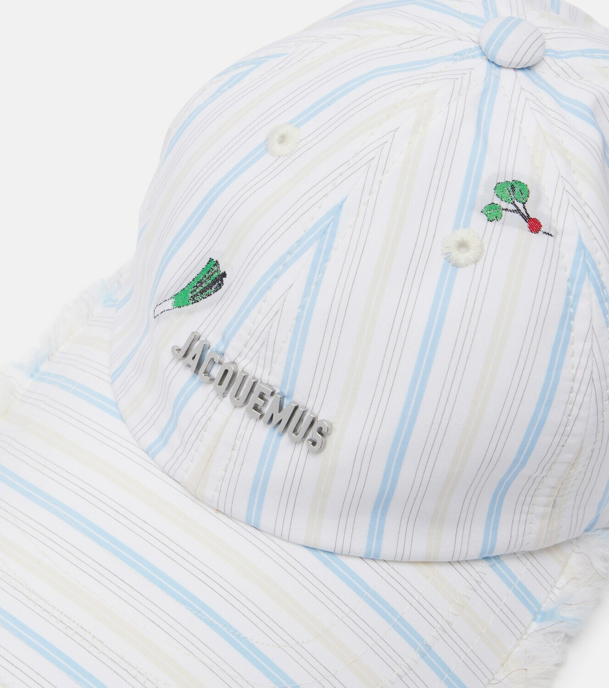 Jacquemus Artichaut striped cotton canvas baseball cap