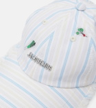 Jacquemus Artichaut striped cotton canvas baseball cap