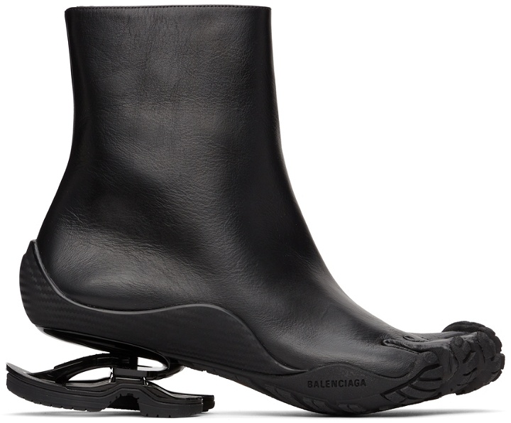Photo: Balenciaga Black Leather Toe Boots