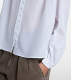 Marant Etoile Christa ruffled cotton-blend blouse