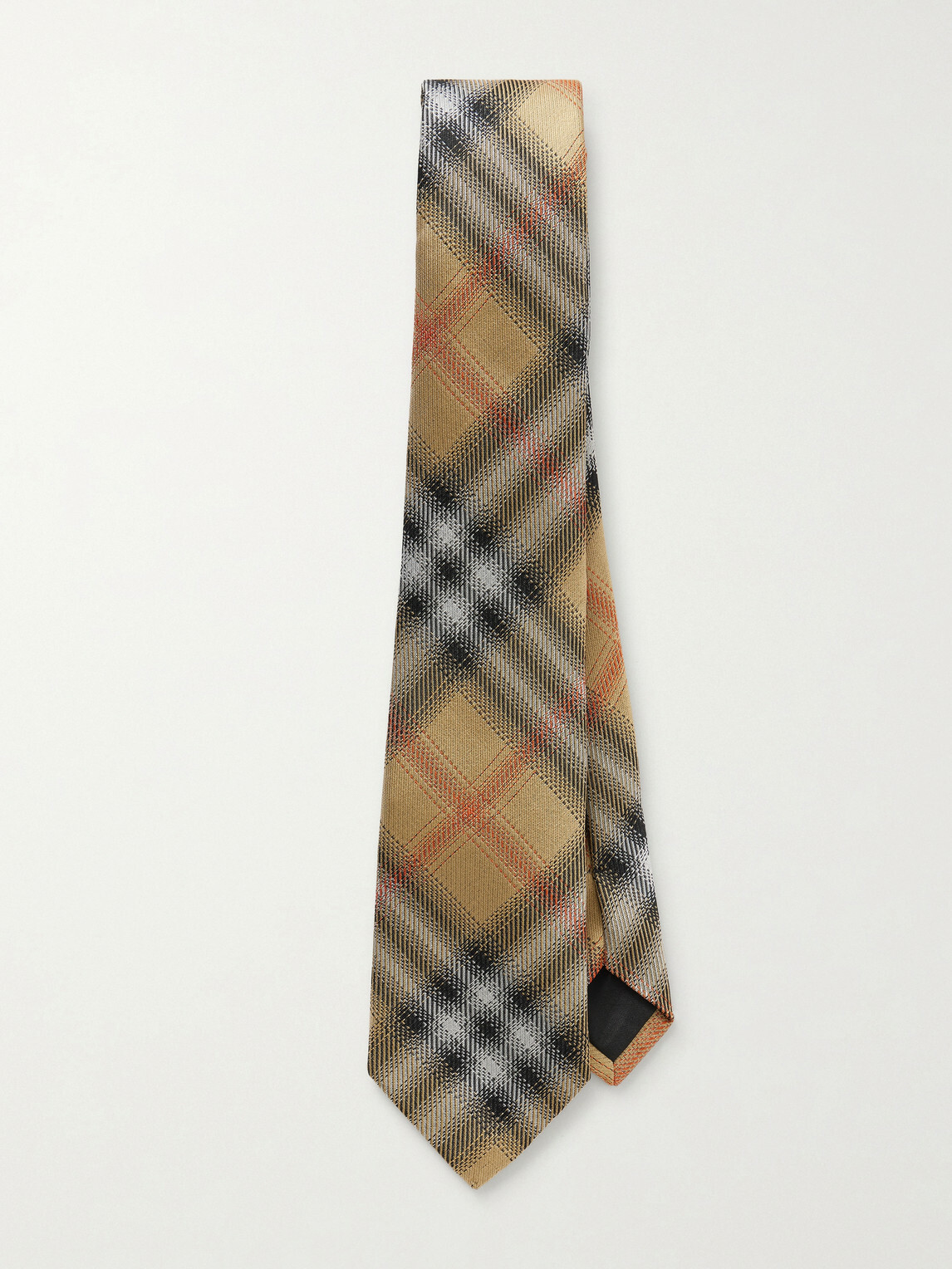 Burberry - 7cm Checked Mulberry Silk-Jacquard Tie