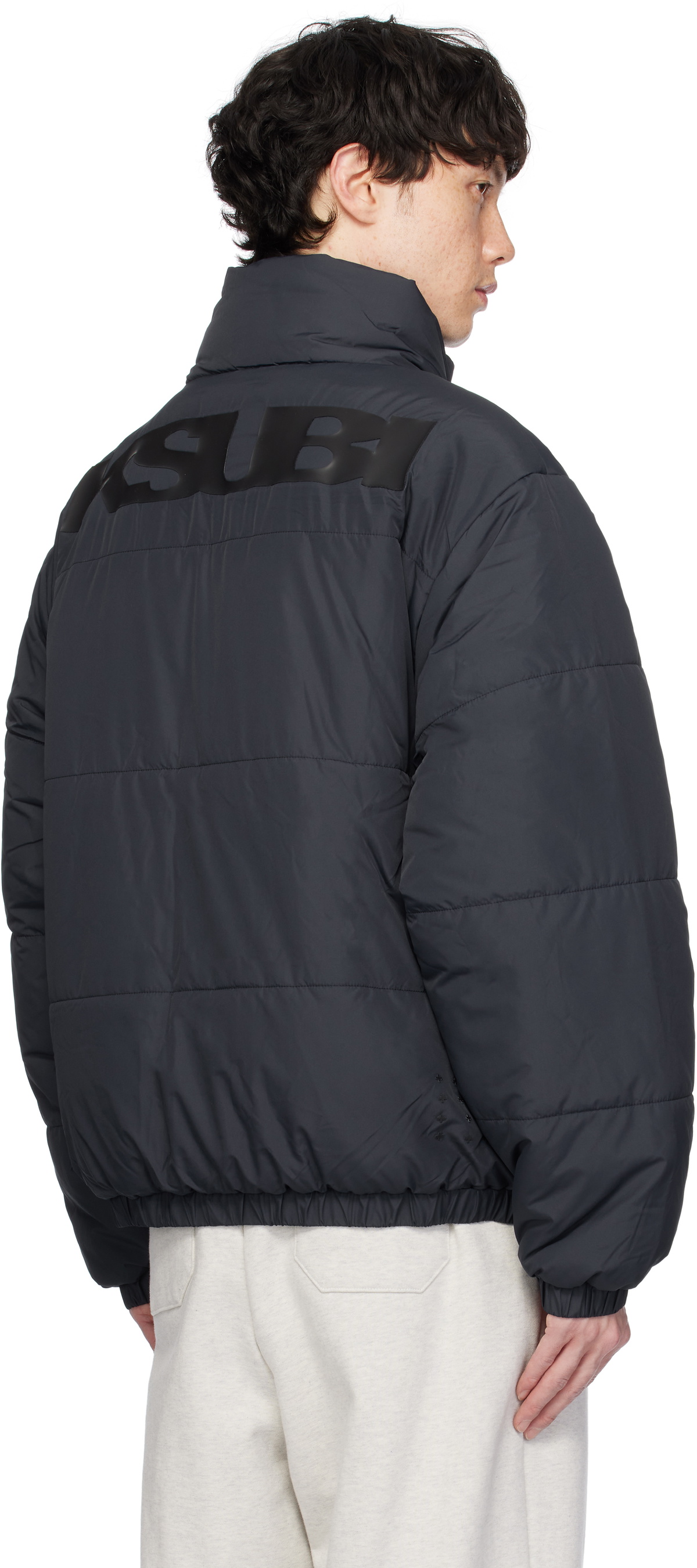 Ksubi Navy Sott Puffer Reversible Jacket