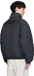 Ksubi Navy Sott Puffer Reversible Jacket
