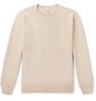 Aspesi - Slim-Fit Loopback Cotton, Cashmere and Wool-Blend Sweater - Neutrals