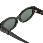 Damson Madder Women's Catty Oval Sunglasses in Black 