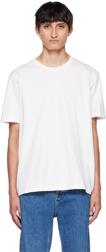 Photo: Nudie Jeans White Uno T-Shirt