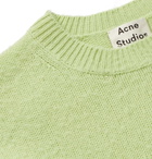 Acne Studios - Peele Bobbled Wool and Cashmere-Blend Sweater - Men - Green