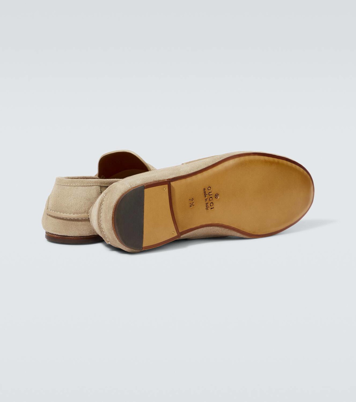 mens gucci suede loafers