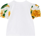 Dolce&Gabbana Baby White Puff Sleeve T-Shirt