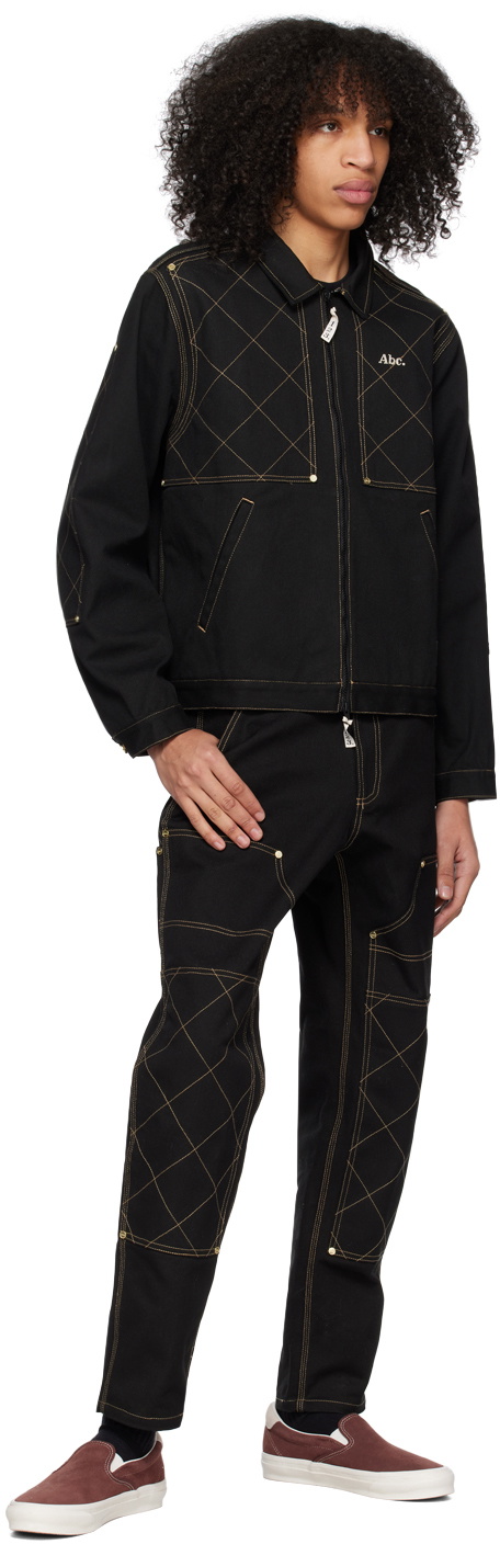 Advisory Board Crystals Black Double Knee Trousers