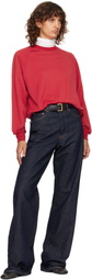 AURALEE Black Two-Hole Buckle Belt