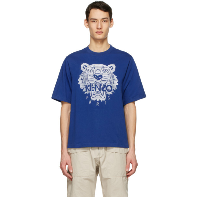 Photo: Kenzo Blue Oversized Tiger T-Shirt