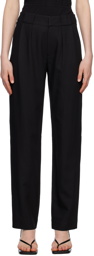 Proenza Schouler Black Proenza Schouler White Label Drapey Suiting Trousers