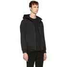 Stone Island Black Light Hooded Overcoat