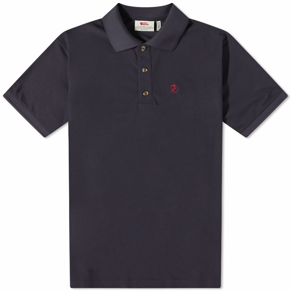 Fjällräven Men's Crowley Pique Polo Shirt in Blueblack Fjällräven