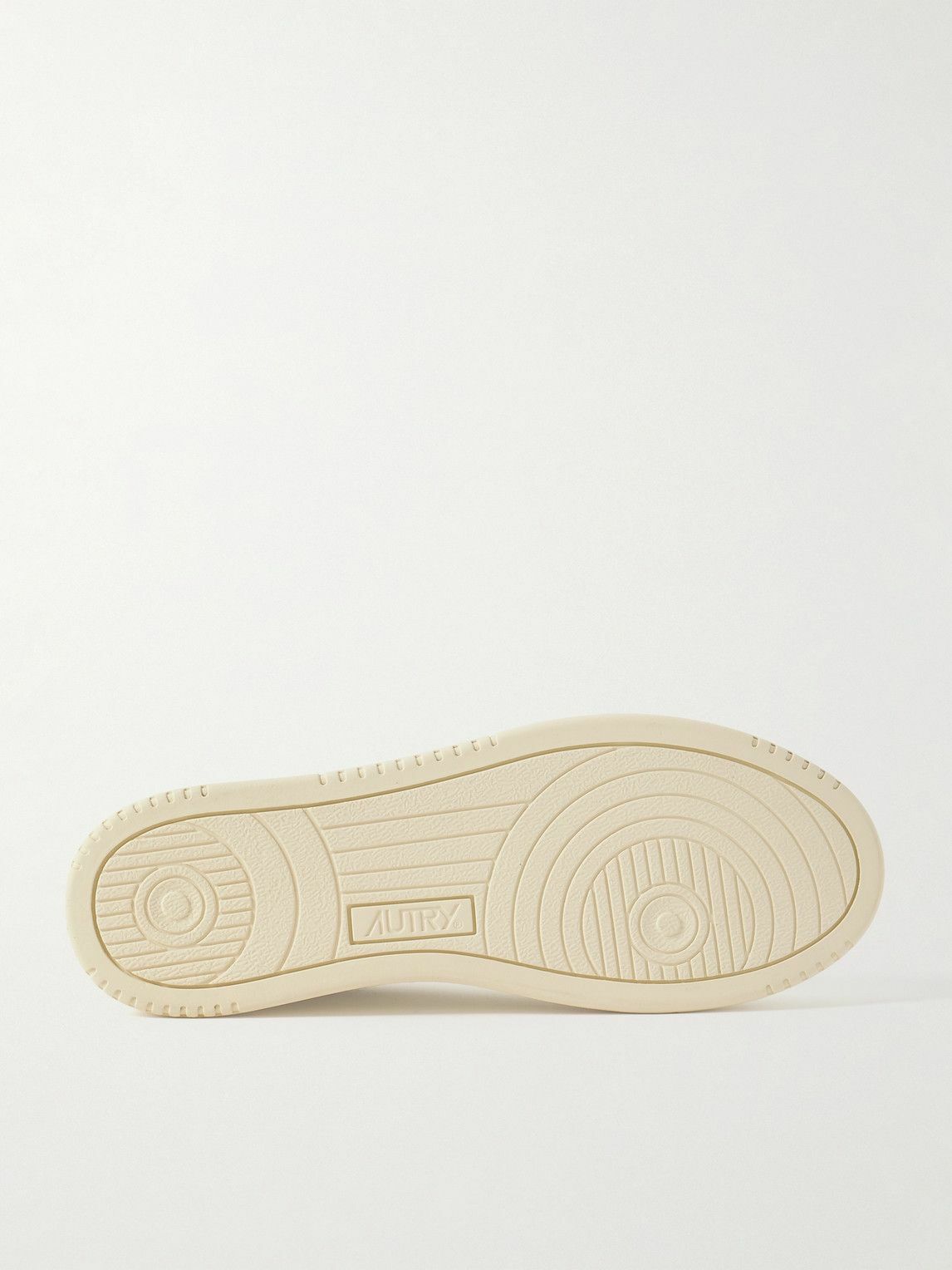 Autry - Dallas Nubuck-Trimmed Leather Sneakers - White