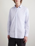 Lardini - Striped Cotton Shirt - Blue