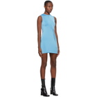 Georgia Alice SSENSE Exclusive Blue Twisted Mini Dress