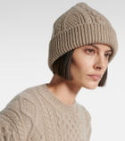 Loro Piana Cable-knit cashmere beanie