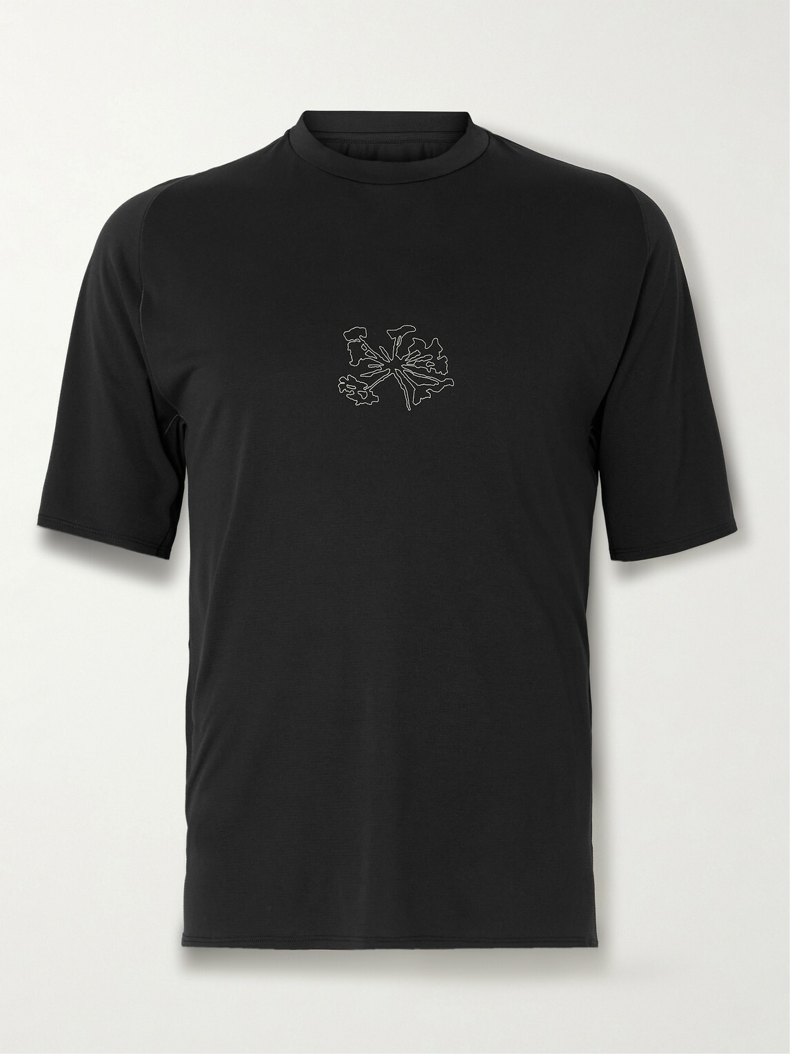 Portal - Lateral Peak Logo-Print Recycled-Jersey T-Shirt - Black