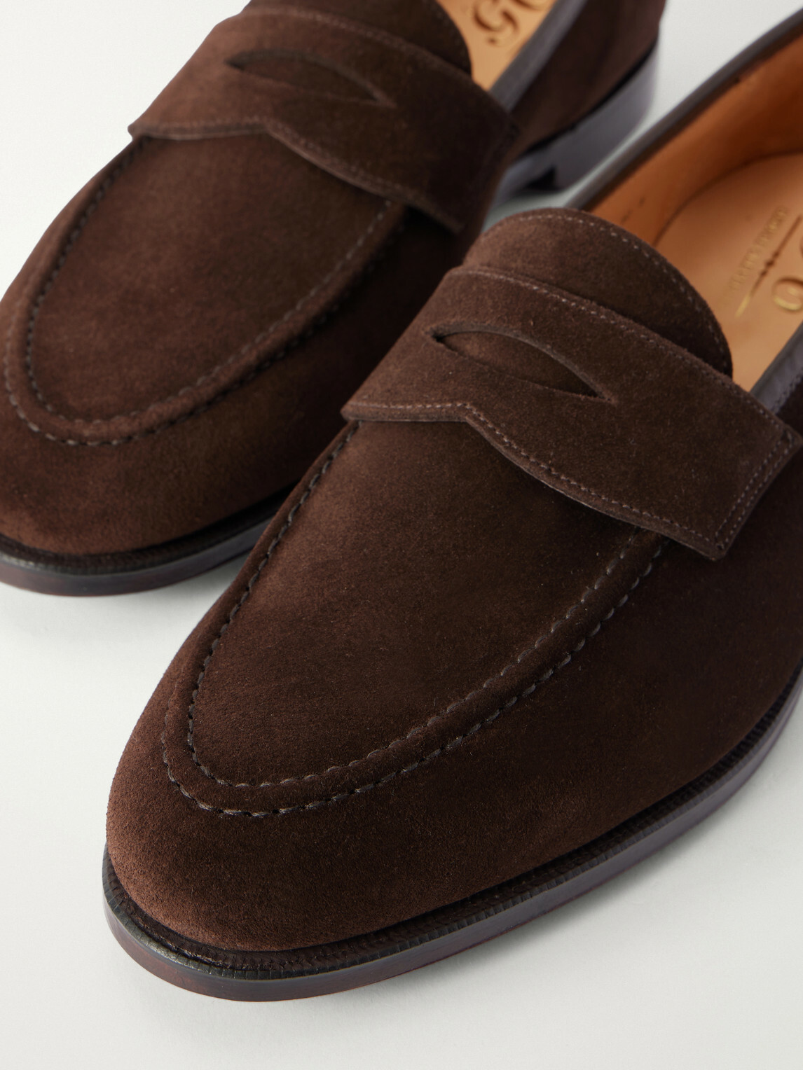 George Cleverley - Bradley II Suede Loafers - Brown
