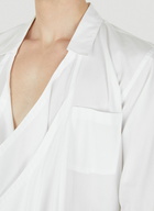 Draped Shirt in White