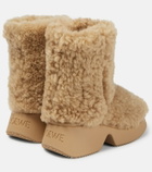 Loewe - Shearling ankle boots