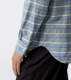Prada Striped cotton twill shirt