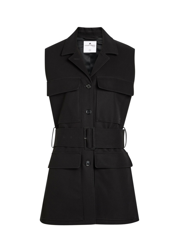 Photo: Courrèges Utility Belt Cotton top Black