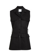 Courrèges Utility Belt Cotton top Black