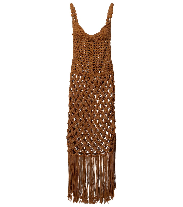 Photo: Balmain Crochet cotton maxi dress