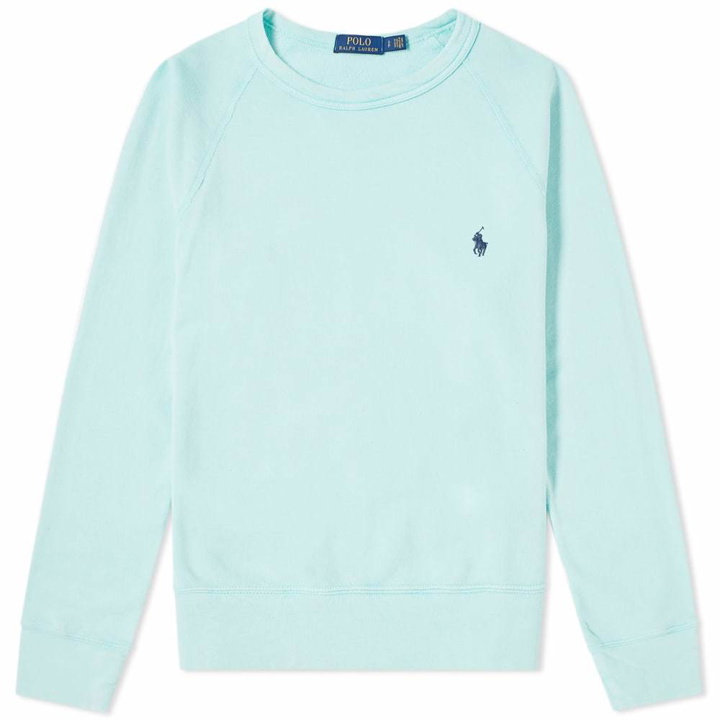 Photo: Polo Ralph Lauren Washed French Terry Crew Sweat Green