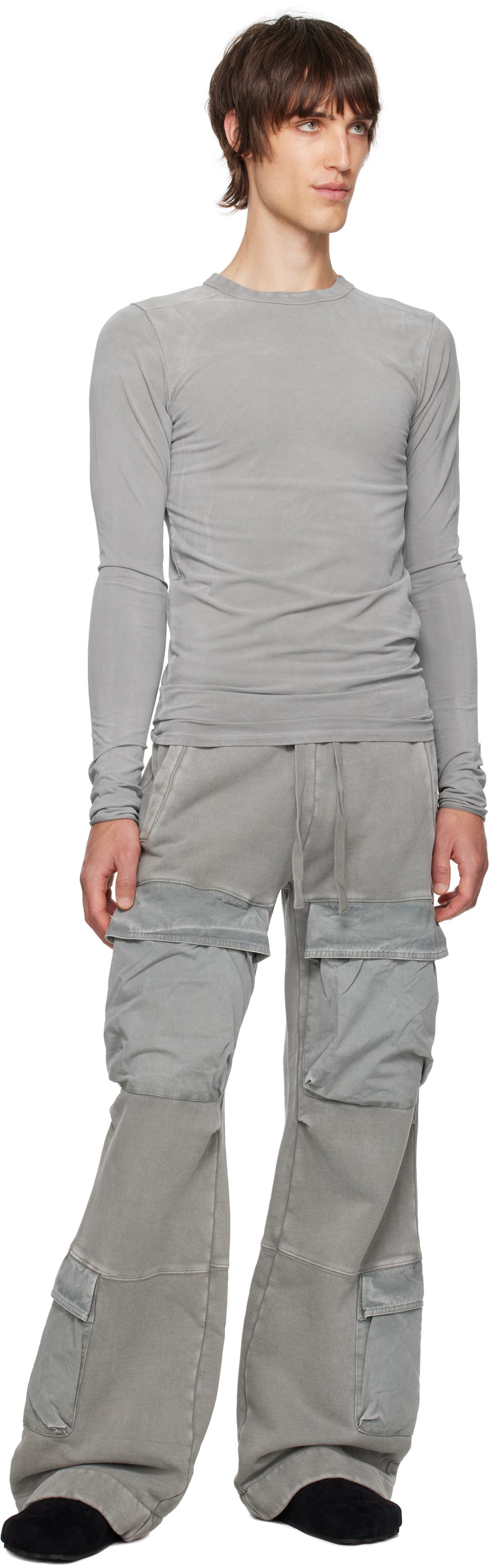 Entire Studios Gray Primer Long Sleeve T-shirt Entire Studios