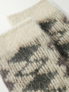 Anonymous ism - Brushed Intarsia-Knit Socks