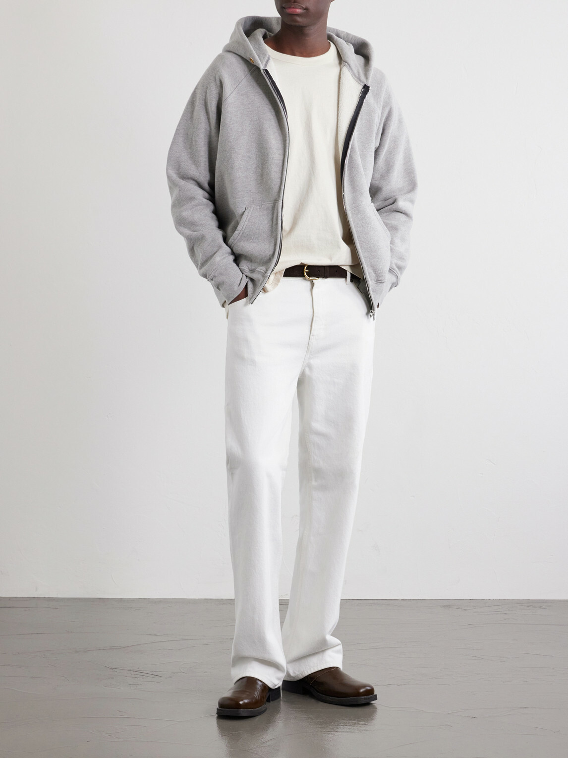 Les Tien - Cotton-Jersey T-Shirt - Neutrals