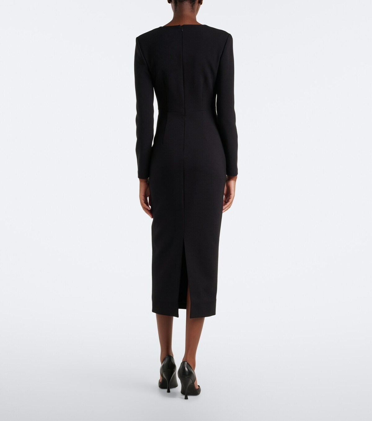 Roland Mouret Paneled crêpe cocktail dress