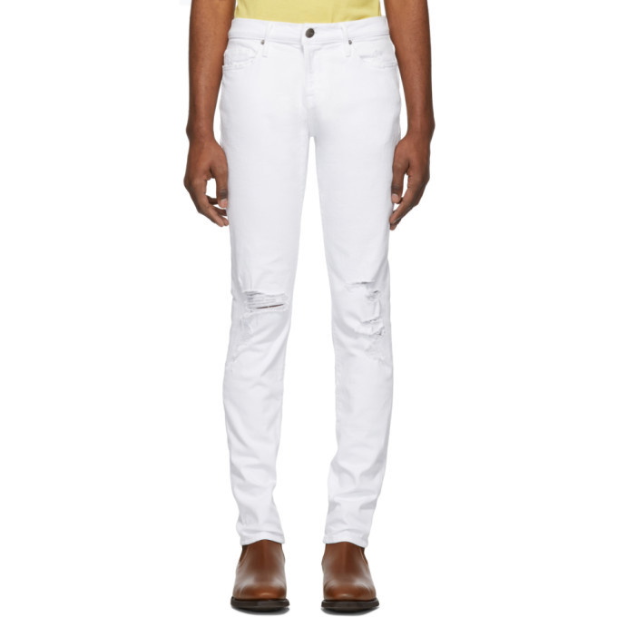 Photo: Frame White LHomme Skinny Jeans