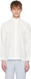 HOMME PLISSÉ ISSEY MIYAKE White Bow-Tie Press Shirt