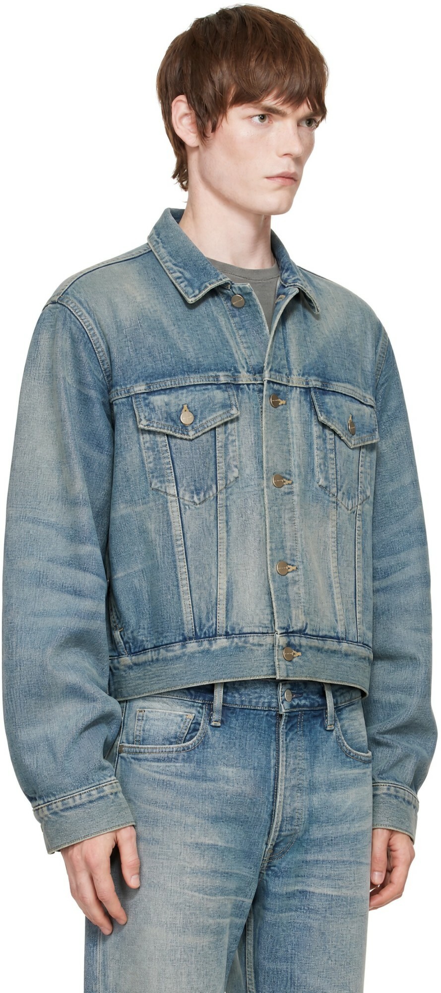 Fear of God Blue Classic Denim Trucker Jacket